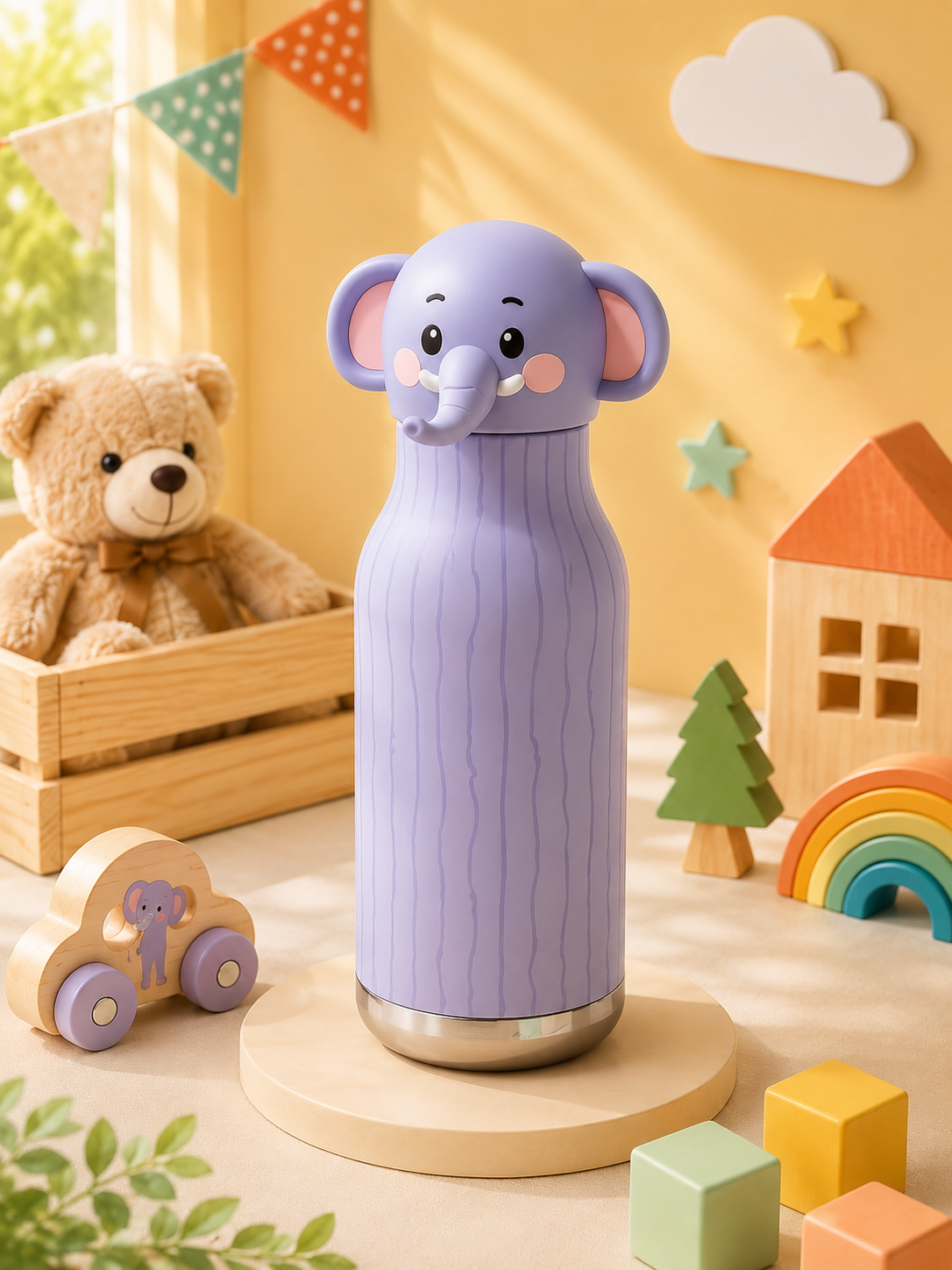 Cute Elephant Bottle - 480ml